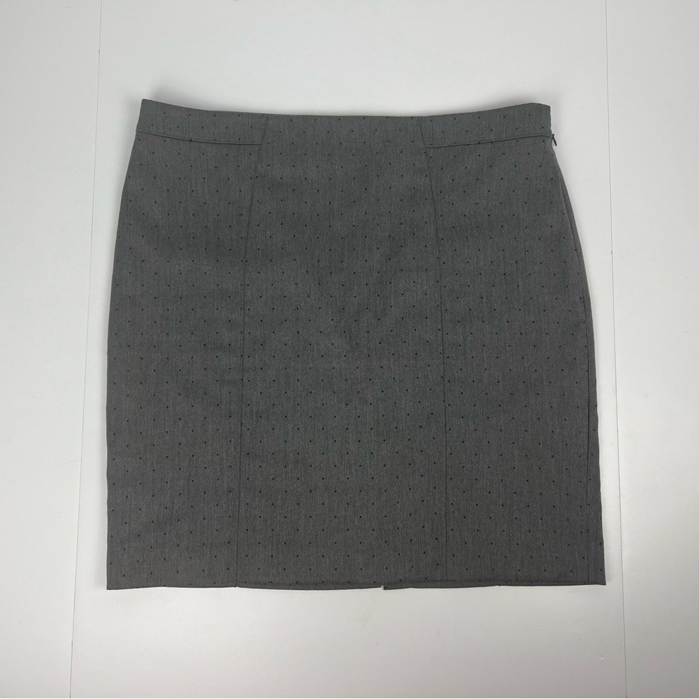 Banana Republic Skirt Womens Gray Polka Dot Size 14